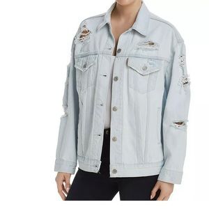 LEVIS NEW Women's 90s Baggy Trucker Distressed